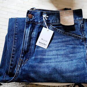 Madewell x Kaihara Denim:  Superwide Leg Jean in Kentshire Wash